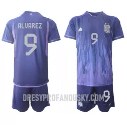 Levné Dětský Fotbalový Dres Argentina Julian Alvarez 9 Venkovní Mistrovství Světa 2022 Levné Dětský Fotbalový Dres Argentina Julian Alvarez 9 Venkovní Mistrovství Světa 2022
