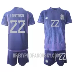 Levné Dětský Fotbalový Dres Argentina Lautaro Martinez 22 Venkovní Mistrovství Světa 2022 Levné Dětský Fotbalový Dres Argentina Lautaro Martinez 22 Venkovní Mistrovství Světa 2022