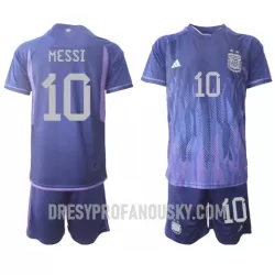Levné Dětský Fotbalový Dres Argentina Lionel Messi 10 Venkovní Mistrovství Světa 2022 Levné Dětský Fotbalový Dres Argentina Lionel Messi 10 Venkovní Mistrovství Světa 2022
