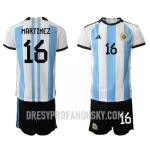 Levné Dětský Fotbalový Dres Argentina Lisandro Martinez 16 Domácí Mistrovství Světa 2022