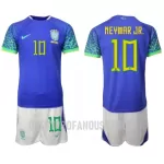 Levné Dětský Fotbalový Dres Brazílie Neymar Jr 10 Venkovní Mistrovství Světa 2022