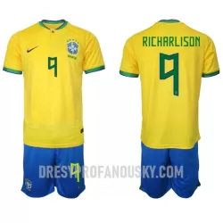 Levné Dětský Fotbalový Dres Brazílie Richarlison 9 Domácí Mistrovství Světa 2022 Levné Dětský Fotbalový Dres Brazílie Richarlison 9 Domácí Mistrovství Světa 2022