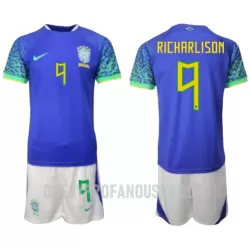 Levné Dětský Fotbalový Dres Brazílie Richarlison 9 Venkovní Mistrovství Světa 2022 Levné Dětský Fotbalový Dres Brazílie Richarlison 9 Venkovní Mistrovství Světa 2022