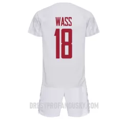 Levné Dětský Fotbalový Dres Dánsko Daniel Wass 18 Venkovní Mistrovství Světa 2022 Levné Dětský Fotbalový Dres Dánsko Daniel Wass 18 Venkovní Mistrovství Světa 2022