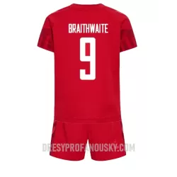 Levné Dětský Fotbalový Dres Dánsko Martin Braithwaite 9 Domácí Mistrovství Světa 2022 Levné Dětský Fotbalový Dres Dánsko Martin Braithwaite 9 Domácí Mistrovství Světa 2022