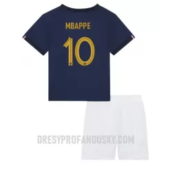 Levné Dětský Fotbalový Dres Francie Kylian Mbappé 10 Domácí Mistrovství Světa 2022 Levné Dětský Fotbalový Dres Francie Kylian Mbappé 10 Domácí Mistrovství Světa 2022