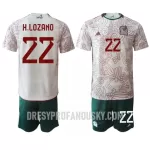 Levné Dětský Fotbalový Dres Mexiko Hirving Lozano 22 Venkovní Mistrovství Světa 2022