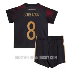 Levné Dětský Fotbalový Dres Německo Leon Goretzka 8 Venkovní Mistrovství Světa 2022 Levné Dětský Fotbalový Dres Německo Leon Goretzka 8 Venkovní Mistrovství Světa 2022