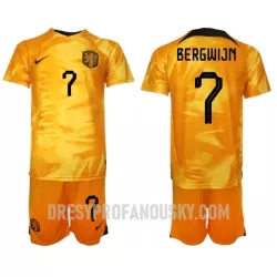 Levné Dětský Fotbalový Dres Nizozemsko Steven Bergwijn 7 Domácí Mistrovství Světa 2022 Levné Dětský Fotbalový Dres Nizozemsko Steven Bergwijn 7 Domácí Mistrovství Světa 2022