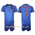 Levné Dětský Fotbalový Dres Nizozemsko Steven Bergwijn 7 Venkovní Mistrovství Světa 2022