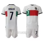 Levné Dětský Fotbalový Dres Portugalsko Cristiano Ronaldo 7 Venkovní Mistrovství Světa 2022
