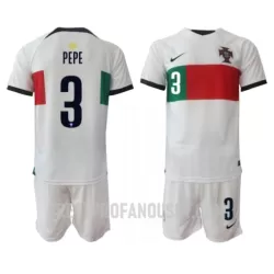 Levné Dětský Fotbalový Dres Portugalsko Pepe 3 Venkovní Mistrovství Světa 2022 Levné Dětský Fotbalový Dres Portugalsko Pepe 3 Venkovní Mistrovství Světa 2022