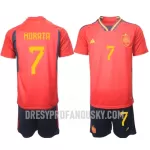 Levné Dětský Fotbalový Dres Španělsko Alvaro Morata 7 Domácí Mistrovství Světa 2022