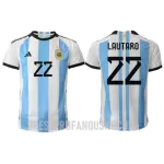 Levné Mužský Fotbalový Dres Argentina Lautaro Martinez 22 Domácí Mistrovství Světa 2022