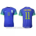 Levné Mužský Fotbalový Dres Brazílie Philippe Coutinho 11 Venkovní Mistrovství Světa 2022