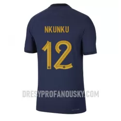Levné Mužský Fotbalový Dres Francie Christopher Nkunku 12 Domácí Mistrovství Světa 2022 Levné Mužský Fotbalový Dres Francie Christopher Nkunku 12 Domácí Mistrovství Světa 2022