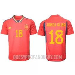Levné Mužský Fotbalový Dres Španělsko Jordi Alba 18 Domácí Mistrovství Světa 2022 Levné Mužský Fotbalový Dres Španělsko Jordi Alba 18 Domácí Mistrovství Světa 2022