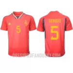 Levné Mužský Fotbalový Dres Španělsko Sergio Busquets 5 Domácí Mistrovství Světa 2022