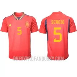 Levné Mužský Fotbalový Dres Španělsko Sergio Busquets 5 Domácí Mistrovství Světa 2022 Levné Mužský Fotbalový Dres Španělsko Sergio Busquets 5 Domácí Mistrovství Světa 2022