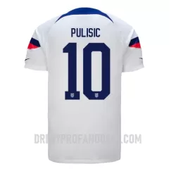 Levné Mužský Fotbalový Dres Spojené Státy Americké Christian Pulisic 10 Domácí Mistrovství Světa 2022 Levné Mužský Fotbalový Dres Spojené Státy Americké Christian Pulisic 10 Domácí Mistrovství Světa 2022