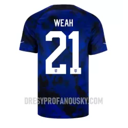 Levné Mužský Fotbalový Dres Spojené Státy Americké Timothy Weah 21 Venkovní Mistrovství Světa 2022 Levné Mužský Fotbalový Dres Spojené Státy Americké Timothy Weah 21 Venkovní Mistrovství Světa 2022