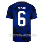 Levné Mužský Fotbalový Dres Spojené Státy Americké Yunus MSpojené Státy Americkéh 6 Venkovní Mistrovství Světa 2022