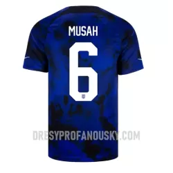 Levné Mužský Fotbalový Dres Spojené Státy Americké Yunus MSpojené Státy Americkéh 6 Venkovní Mistrovství Světa 2022 Levné Mužský Fotbalový Dres Spojené Státy Americké Yunus MSpojené Státy Americkéh 6 Venkovní Mistrovství Světa 2022