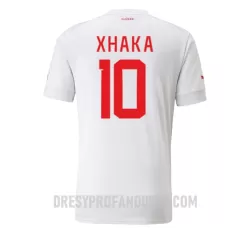 Levné Mužský Fotbalový Dres Švýcarsko Granit Xhaka 10 Venkovní Mistrovství Světa 2022 Levné Mužský Fotbalový Dres Švýcarsko Granit Xhaka 10 Venkovní Mistrovství Světa 2022