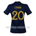 Levné Dámský Fotbalový Dres Francie Kingsley Coman 20 Domácí Mistrovství Světa 2022