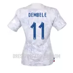 Levné Dámský Fotbalový Dres Francie Ousmane Dembele 11 Venkovní Mistrovství Světa 2022