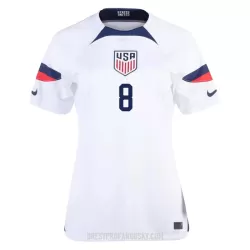 Levné Dámský Fotbalový Dres Spojené Státy Americké ERTZ 8 Domácí Mistrovství Světa 2022