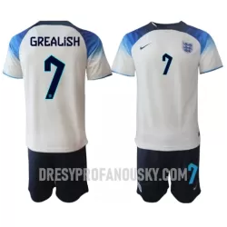 Levné Dětský Fotbalový Dres Anglie Jack Grealish 7 Domácí Mistrovství Světa 2022 Levné Dětský Fotbalový Dres Anglie Jack Grealish 7 Domácí Mistrovství Světa 2022