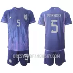 Levné Dětský Fotbalový Dres Argentina Leandro Paredes 5 Venkovní Mistrovství Světa 2022