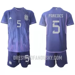 Levné Dětský Fotbalový Dres Argentina Leandro Paredes 5 Venkovní Mistrovství Světa 2022 Levné Dětský Fotbalový Dres Argentina Leandro Paredes 5 Venkovní Mistrovství Světa 2022