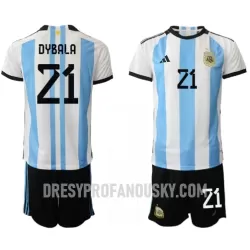 Levné Dětský Fotbalový Dres Argentina Paulo Dybala 21 Domácí Mistrovství Světa 2022 Levné Dětský Fotbalový Dres Argentina Paulo Dybala 21 Domácí Mistrovství Světa 2022