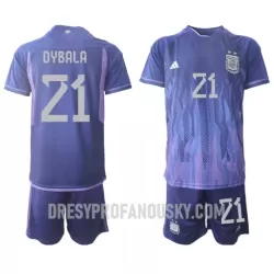 Levné Dětský Fotbalový Dres Argentina Paulo Dybala 21 Venkovní Mistrovství Světa 2022 Levné Dětský Fotbalový Dres Argentina Paulo Dybala 21 Venkovní Mistrovství Světa 2022