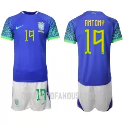 Levné Dětský Fotbalový Dres Brazílie Antony 19 Venkovní Mistrovství Světa 2022 Levné Dětský Fotbalový Dres Brazílie Antony 19 Venkovní Mistrovství Světa 2022