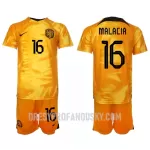 Levné Dětský Fotbalový Dres Nizozemsko Tyrell Malacia 16 Domácí Mistrovství Světa 2022