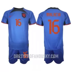 Levné Dětský Fotbalový Dres Nizozemsko Tyrell Malacia 16 Venkovní Mistrovství Světa 2022 Levné Dětský Fotbalový Dres Nizozemsko Tyrell Malacia 16 Venkovní Mistrovství Světa 2022
