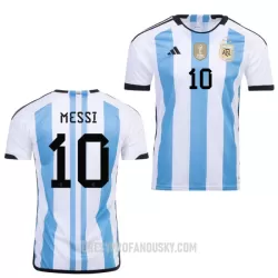 Levné Mužský Fotbalový Dres Argentina 3 Star Messi 10 Domácí Mistrovství Světa 2022 Levné Mužský Fotbalový Dres Argentina 3 Star Messi 10 Domácí Mistrovství Světa 2022