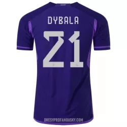 Levné Mužský Fotbalový Dres Argentina DYBALA 21 Venkovní Mistrovství Světa 2022