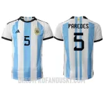 Levné Mužský Fotbalový Dres Argentina Leandro Paredes 5 Domácí Mistrovství Světa 2022
