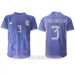 Levné Mužský Fotbalový Dres Argentina Nicolas Tagliafico 3 Venkovní Mistrovství Světa 2022 Levné Mužský Fotbalový Dres Argentina Nicolas Tagliafico 3 Venkovní Mistrovství Světa 2022