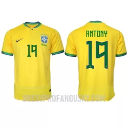 Levné Mužský Fotbalový Dres Brazílie Antony 19 Domácí Mistrovství Světa 2022 Levné Mužský Fotbalový Dres Brazílie Antony 19 Domácí Mistrovství Světa 2022