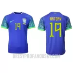 Levné Mužský Fotbalový Dres Brazílie Antony 19 Venkovní Mistrovství Světa 2022
