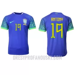 Levné Mužský Fotbalový Dres Brazílie Antony 19 Venkovní Mistrovství Světa 2022 Levné Mužský Fotbalový Dres Brazílie Antony 19 Venkovní Mistrovství Světa 2022