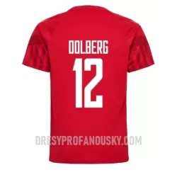 Levné Mužský Fotbalový Dres Dánsko Kasper Dolberg 12 Domácí Mistrovství Světa 2022 Levné Mužský Fotbalový Dres Dánsko Kasper Dolberg 12 Domácí Mistrovství Světa 2022