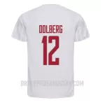 Levné Mužský Fotbalový Dres Dánsko Kasper Dolberg 12 Venkovní Mistrovství Světa 2022