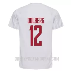 Levné Mužský Fotbalový Dres Dánsko Kasper Dolberg 12 Venkovní Mistrovství Světa 2022 Levné Mužský Fotbalový Dres Dánsko Kasper Dolberg 12 Venkovní Mistrovství Světa 2022