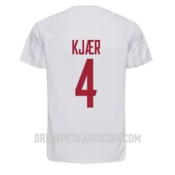 Levné Mužský Fotbalový Dres Dánsko Simon Kjaer 4 Venkovní Mistrovství Světa 2022 Levné Mužský Fotbalový Dres Dánsko Simon Kjaer 4 Venkovní Mistrovství Světa 2022